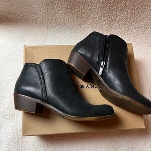 Lucky Brand Women’s Basel Black Ankle Booties